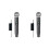 2X Wireless Microphone Professional UHF Recording Karaoke Handheld 1 Channel Lithium Battery 1