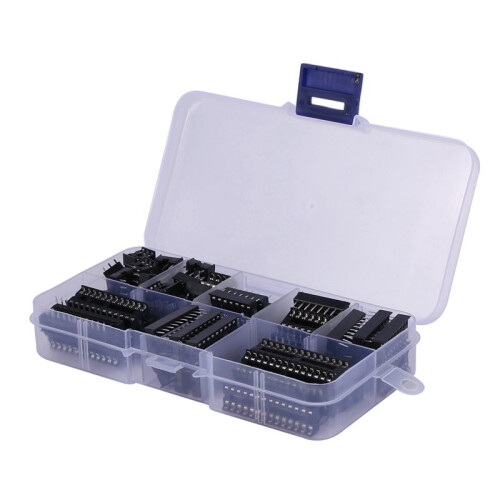 264Pcs/Lot DIP IC Sockets Adaptor Solder Type Socket Kit 6,8,14,16,18,20,24,28 Pin for  PCB DIY Kit 2