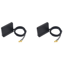 2X Signal Boost 5G 4G LTE 3G GSM Mimo Aerial High Gain 12Dbi 600-6000Mhz External Omni WiFi Antenna(Black SMA Male)