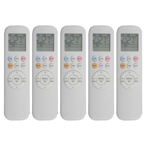 5X New YKR-T/011E Remote Control Replacement for AUX Air Conditioner Remote Control ,White