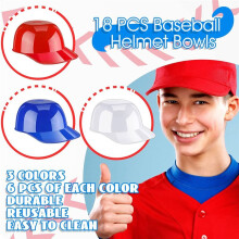 Baseballhelm-Eiscreme-Snackschale, 237 Ml, -Baseballkappen-Schüsseln, Kinderhelm-Chips-Schüssel, Eisbecher-Helme, 8er-Pack