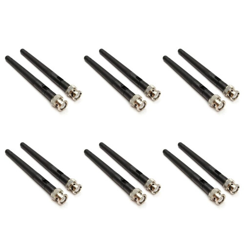 6X 2 Antena UHF com Conector BNC para Microfone Sem Fio do Receptor  EW100 EW300 EW500 G3 Evolution G3
