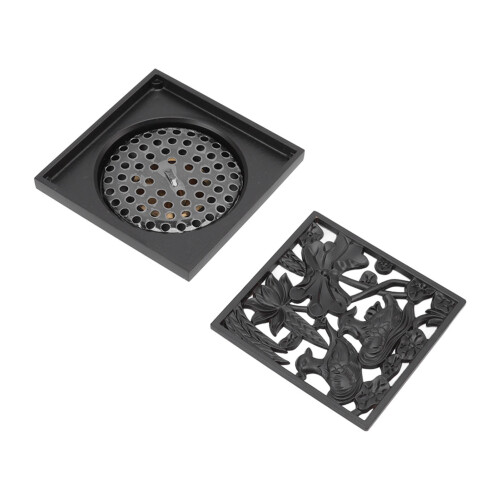 Stainless Steel and Copper Floor Drain with Filter 1