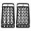 Shower Caddy Double Layer Rectangle Shape Space Saving Aluminum Punching Free Installation Bathroom Supplies for Home 4