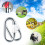60Pcs Carabiner M6 Quick Link 6mm Chain Link, Galvanized Iron Chain Connector Heavy Duty Quick Link 5