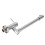 Sink Faucet with External Thread G1/2, Silver, 360 5