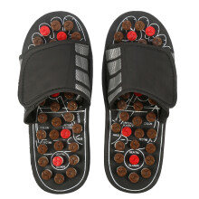 Tragbare schwarze Massagepantoffeln Schuhe 44-45 Drehende acht Diagramme