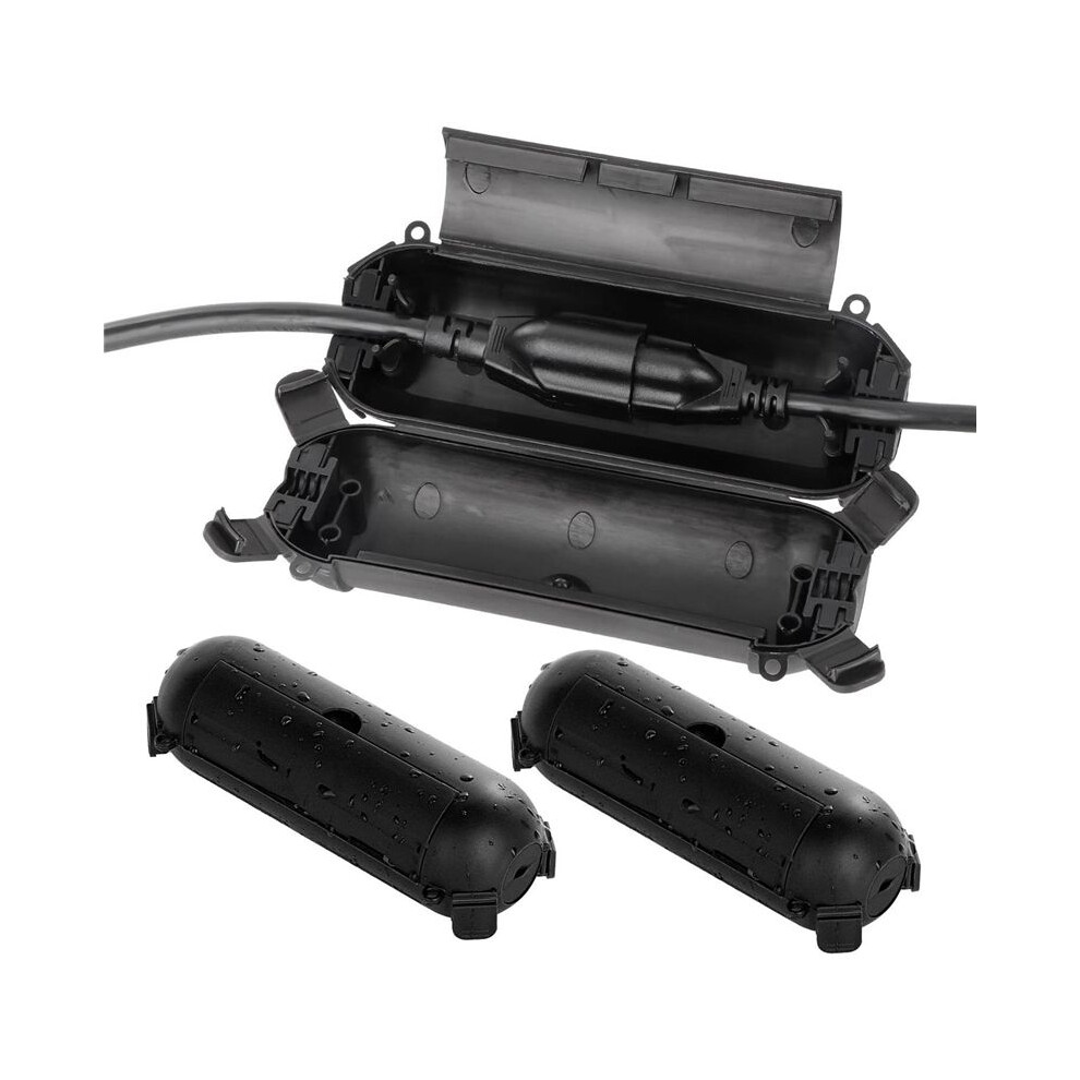 3Pc Outdoor Extension Cord Safety Cover With Waterproof Seal, Electrical Connection Box To Protect Outlet 4712984191372