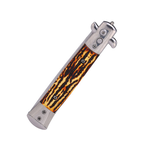 Spring Folding Switchblade Comb with Wide Teeth, 22.5cm, 4 Colors