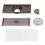 Rectangular Floor Drain304Stainless Steel with Copper Core 1