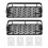 Shower Caddy Double Layer Rectangle Shape Space Saving Aluminum Punching Free Installation Bathroom Supplies for Home 1