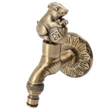 Antique Carved Bronze Copper Faucet G1/2in