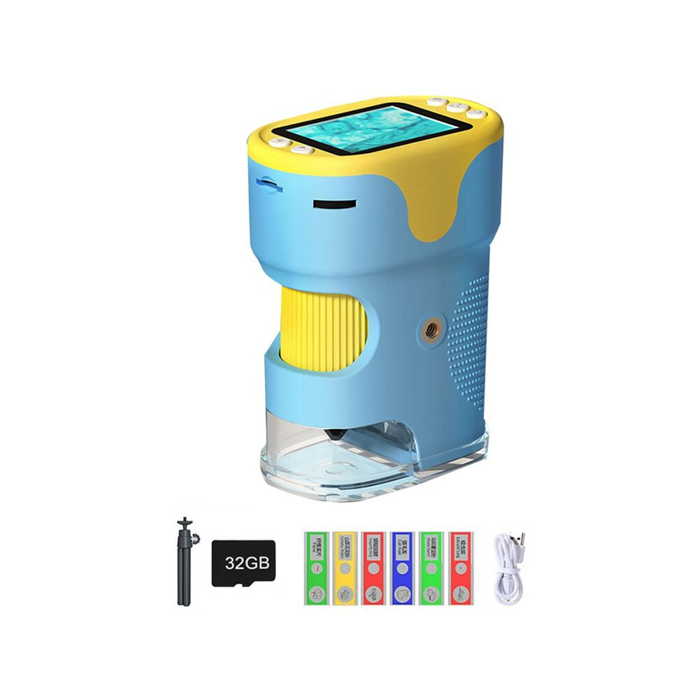 Tauoh Handheld Digital Microscope For Kids With 2Inch Hd Screen, 200-1000X Pocket Microscope, Educational Gift For Children