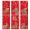 Red Envelopes with Foil Rabbit Design90x170mm6Pack 1