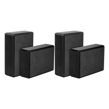 Yoga Blocks 4 Pack,23X15X7.6cm High Density EVA Foam Yoga Block Exercise Bricks,Eco Friendly & ,Black