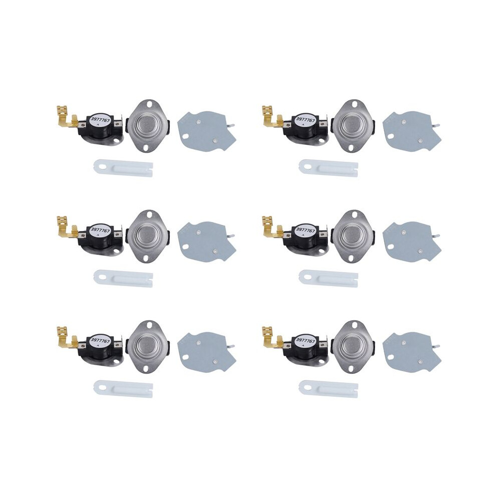 6X Dryer Replacement Kit 3387134 High-Limit Thermostat 3392519 Dryer Thermal Fuse 3977393 Thermal Cut-Off 6033209726307
