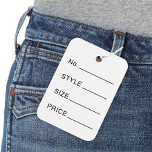 3000 Price Tags, 4.9cm X 3.5cm White PaperLabels Clothes Size Tags, Make Labels Clothing Labels