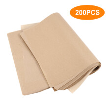 Non-Stick Burger Paper 200 Pieces, 30 X 40 cm Waterproof and Oil, Non-Sticky, Wax Paper, Baking Paper for Burger Press, Grill Accessories, Release