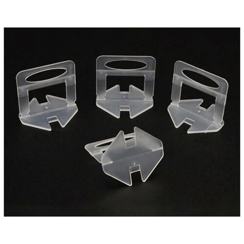 Tile Leveling System Clips - DIY Tiles Leveler Spacers - Tile Leveling System for Tile Installation (1/8 Inch) (500Pcs) 2