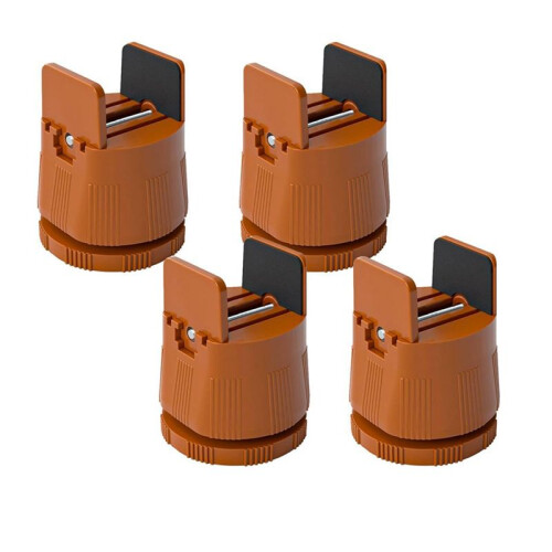 Bed Risers Adjustable Furniture Risers,Table Desk Chair Risers with Clamp, Bed Frame Risers Height Adjustable Brown