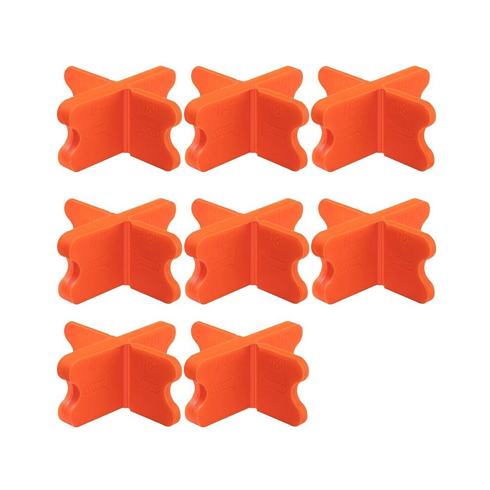 8 Pcs Deck Spacer Tool,4 Thicknesses Deck Board Spacers(1/16In, 1/8In, 3/16In, 1/4In), Deck Spacers Assorted Orange 6033241016879