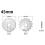 12pack 45mm Rotary Cutter Blades Kits, Perforating Rotary Replacement Blades for Fabric Leather 7  Type 2