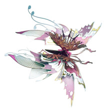 3D Metal Butterfly Model Kit Steampunk Mechanical Insect DIY Assembly Creative Ornament Gift for Adults