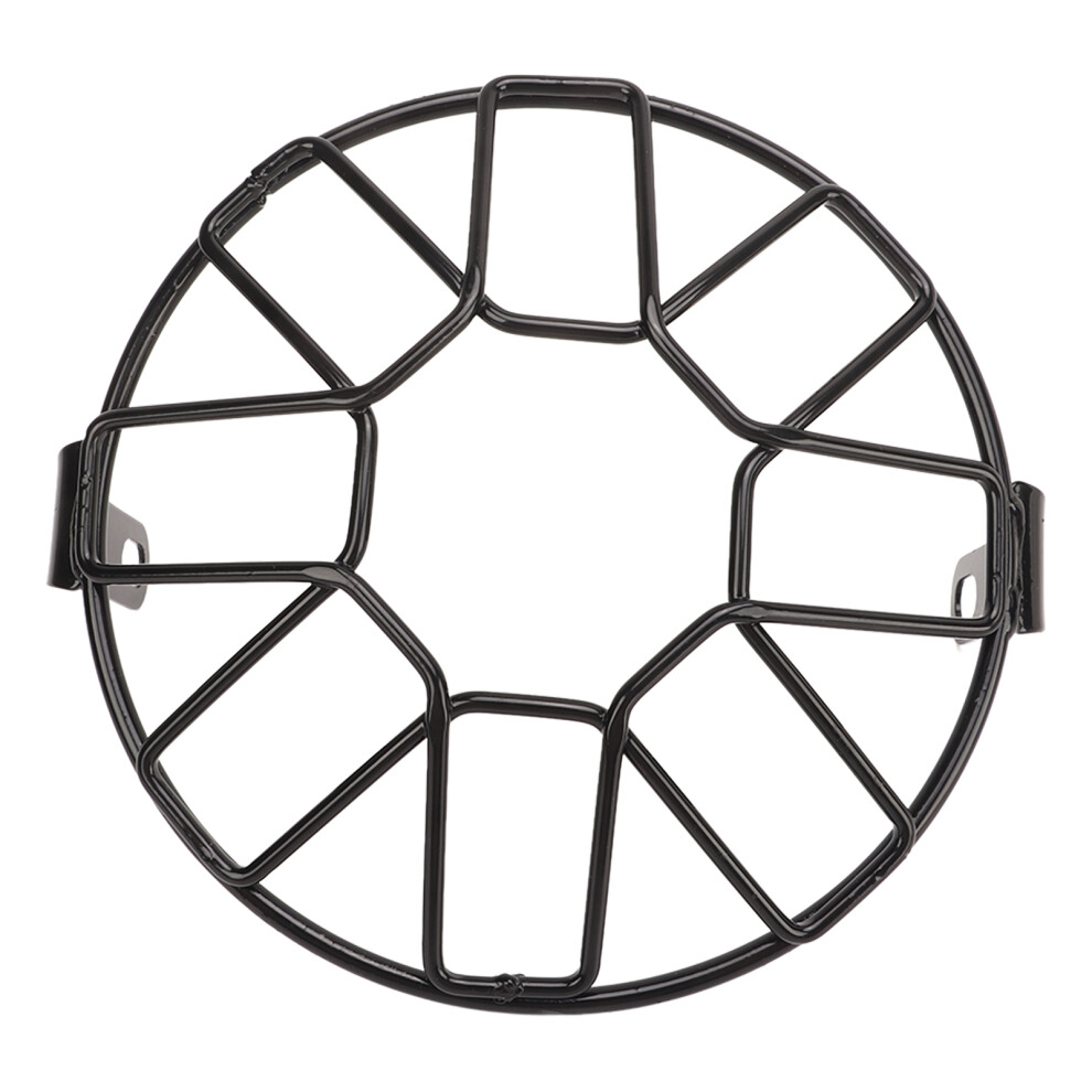 Universal 6.5 Inch Motorcycle Headlight Cover Mesh Grill Guard Black 4661389246104