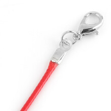 10 Stück verstellbares rotes Wachsseil-Halsband, Schnur für DIY-Schmuckherstellung