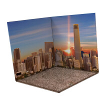 Diecast Car Display 1:6 Scale Urban Parking Lot Backdrop for Model Cars City Scene Diorama