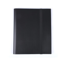 9 Pocket Trading Card Binder Black, TearProof DoubleSided Album with Elastic Strap for Sports and Game Cards