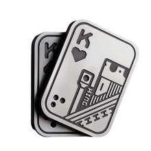 EDC Metal Fidget Slider for Adults Magnetic Poker Push Card Stress Relief Toy for Anxiety Focus