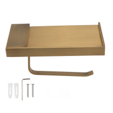 Suporte de parede para papel toalha em cobre