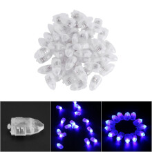 50 Stück wasserdichte LED-Papierlaternen Ballon-Lichterketten für Hochzeiten und Partys