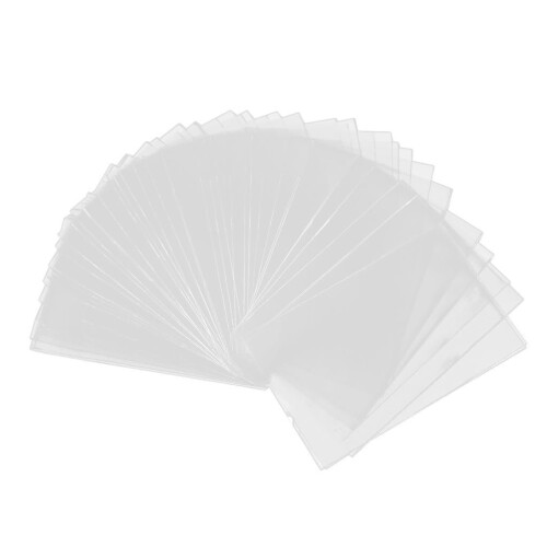 100Pcs Trading Card Sleeves and  Loader Holders Clear Thick Transparent Protector Set