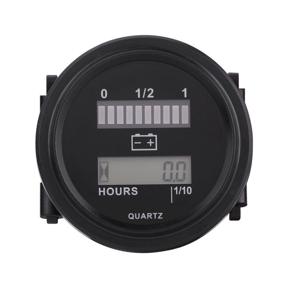 12V/24V/36V/48V/72V Led Battery Indicator With Hour Meter For Golf Cart 5091392930346