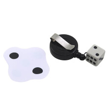 Magic Dice Trick Flattened Dice Illusion Prop for Close Up Sleight of Hand with Quick Reset Design