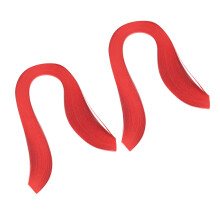 Origami Quilling Paper 600 Stripes 3mm Width Bright Red Handcraft Supplies