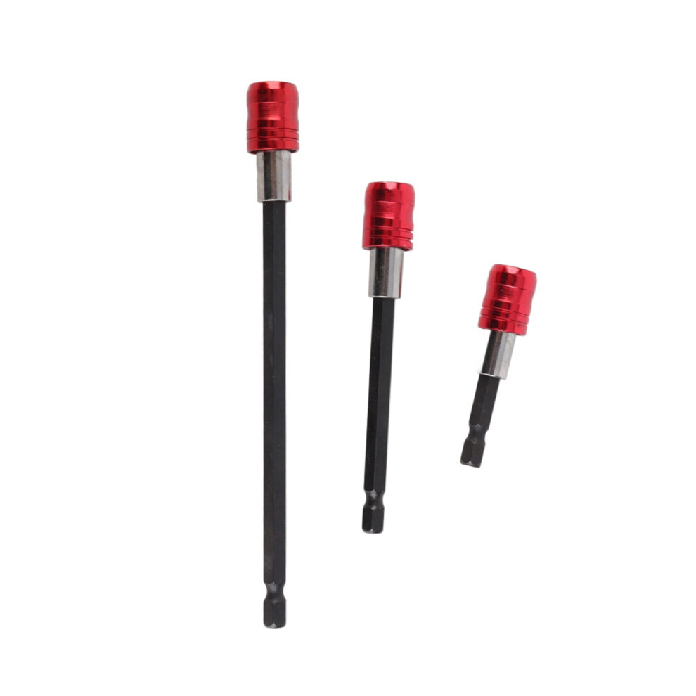 Versatile 60/100/150Mm 6.35Mm Hex Shank Screwdriver Extension Bit Holder (Red) 9481389253064