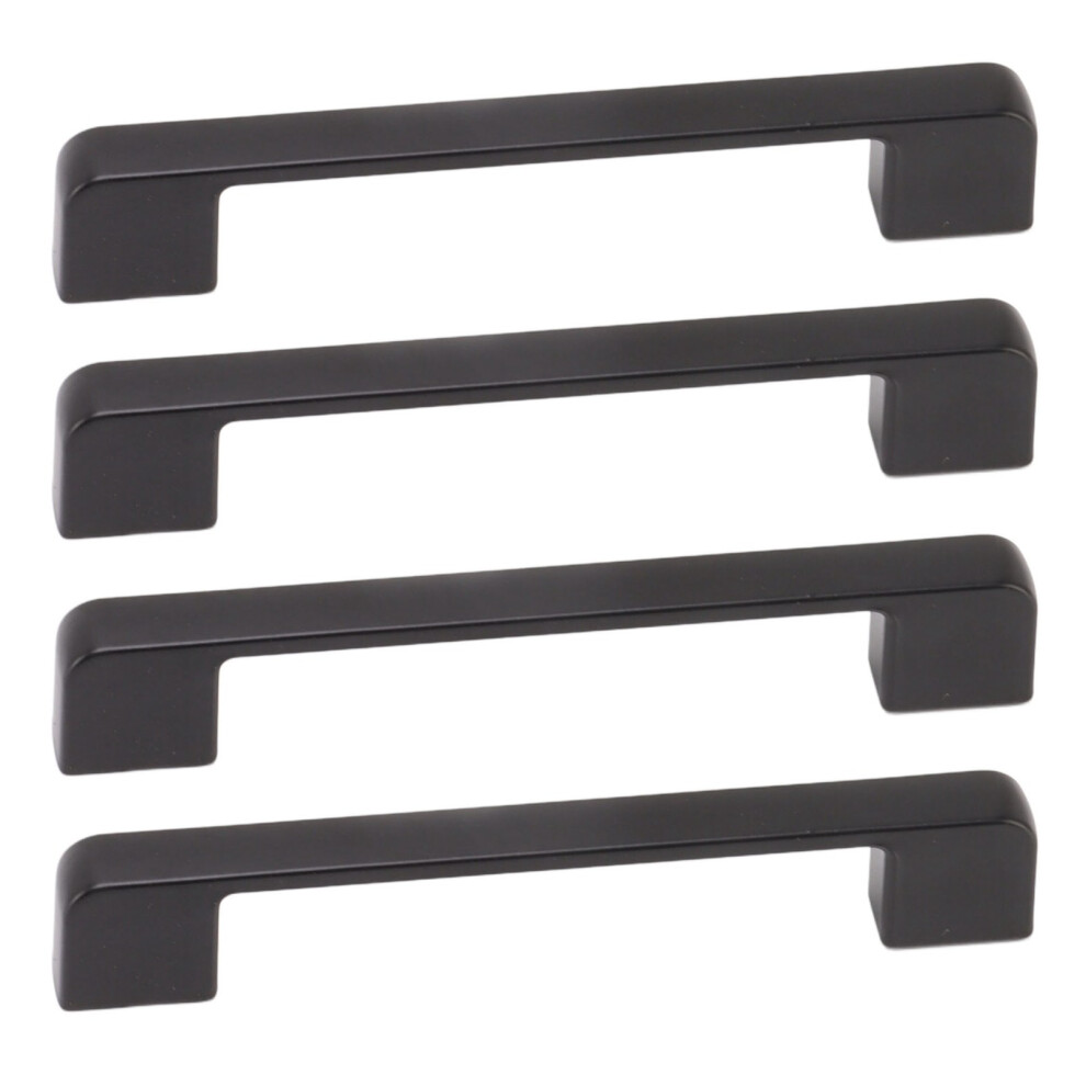 10Pcs Matte Black Aluminum Alloy Drawer Pulls 136Mm Length 6931389253180