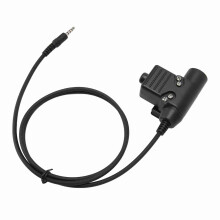 Adaptateur de casque radio walkie-talkie, câble PTT 3,5 mm pour la communication