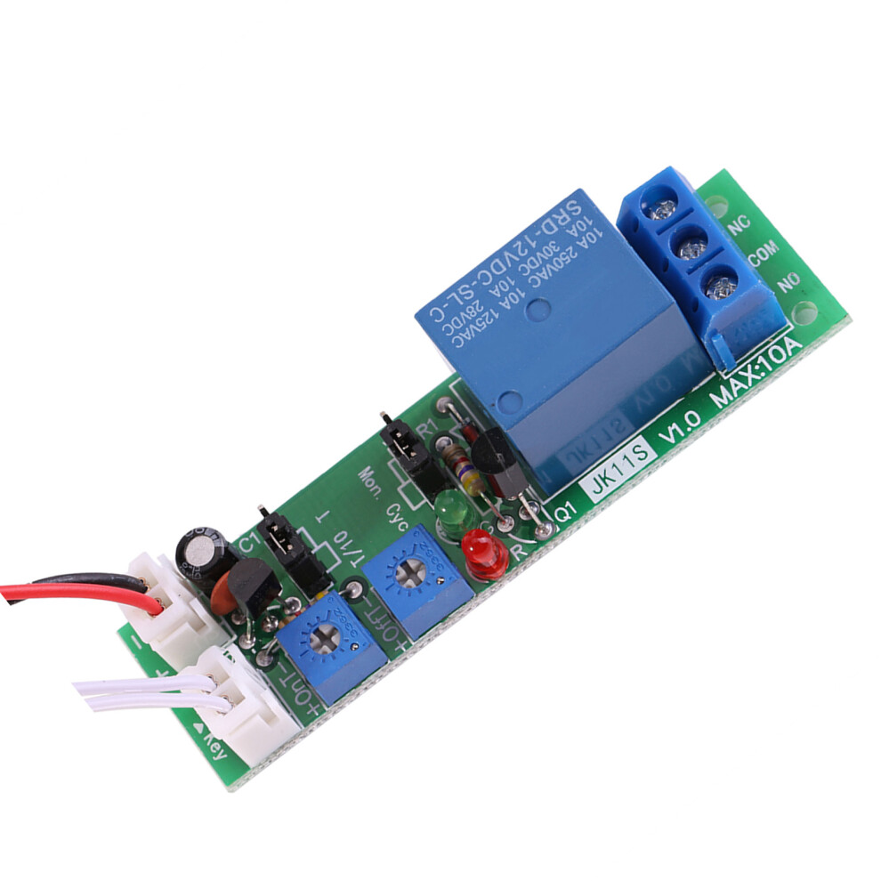 Adjustable Cycle Timer Relay Module (Dc12v, 0-120Min, 70*20*18Mm) 9341393052131