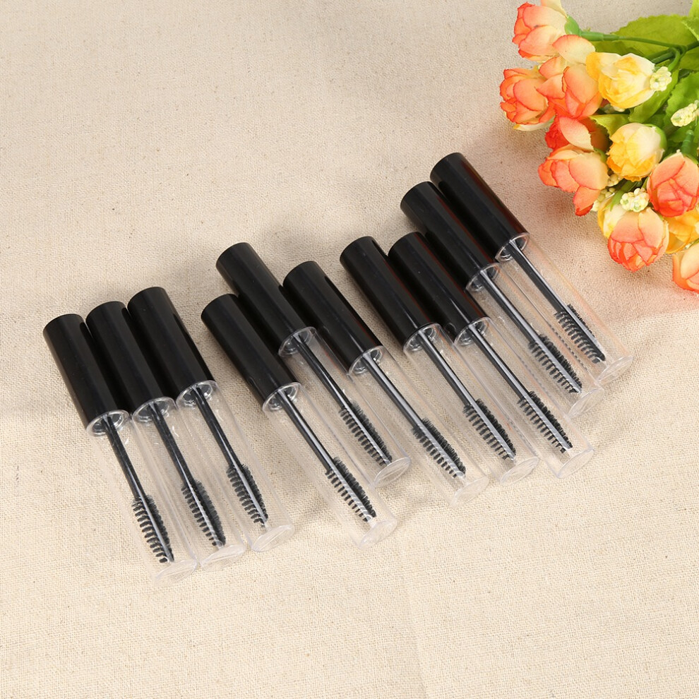 10Pc 10ml Portable Empty Eyelash Growth Oil & Mascara Bottle Set