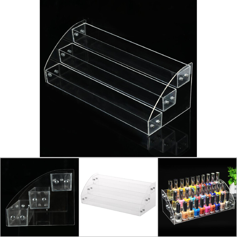 Clear Acrylic Nail Polish Display Stand