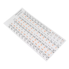 Transparent Sticker Set for 37-88 Key Electronic Piano with Sheet Music Guide