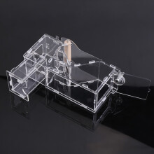 Acrylic Bird Seed Feeder for Pet Cage 1Pc Transparent Durable Food Toy