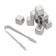 8er Edelstahl-Whiskey-Steine-Set mit Zangen & Aufbewahrungsbox