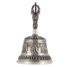 Handcrafted Tibetan Meditation Bell with Dorje Vajra 16cm Buddhist Practice Instrument