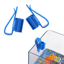 Plastic Fish Tank Mounting Clip - Adjustable Water Pipe Clamp for Aquariums
