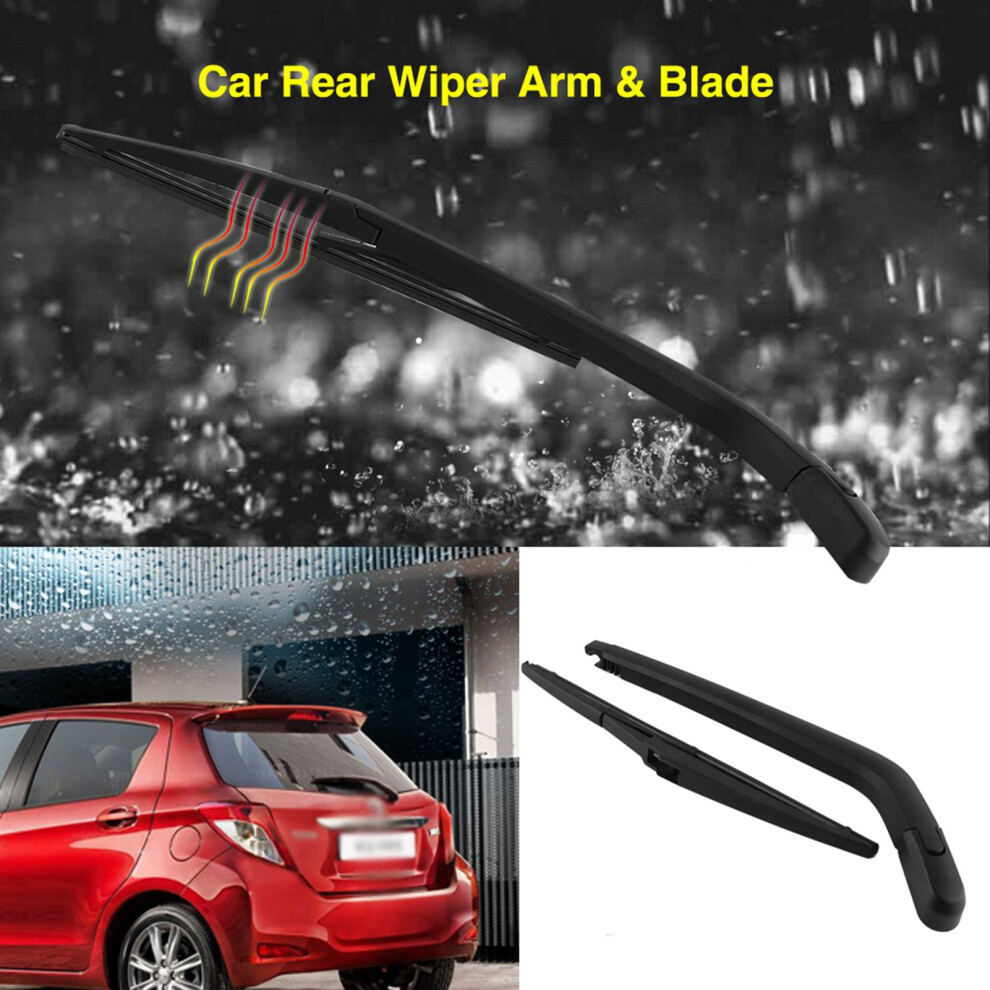 Rear Wiper Arm & Blade Set For Yaris 1999-2005, 36Cm/31Cm, Black 8741389255798